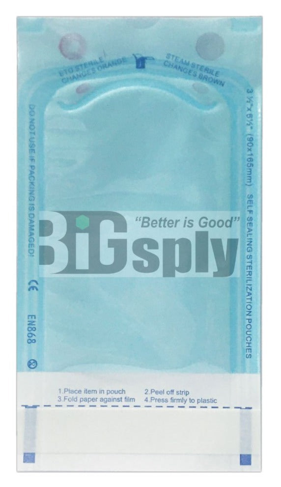 Self seal Sterilization Pouches-Blooming 200/bx