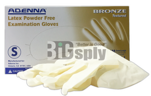 Gloves Latex Powder Free-Bronze 100/bx