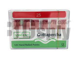 Gutta Percha Points (ISO Standardized) 120/packs