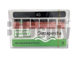 Gutta Percha Points (ISO Standardized) 120/packs