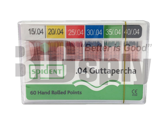 Gutta Percha Points 04 Tapered sizes 60/Pk