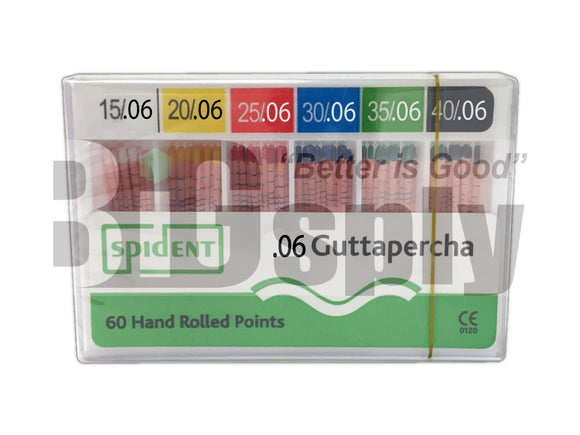 Gutta Percha Points 06 Tapered sizes 60/Pk