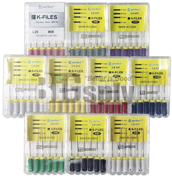 K-File 25mm #06~45 6/pk