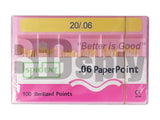 Absorbent Paper Points 06 Tapered 100/pk