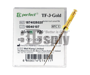 Niti Reciprocating System- T3 Gold Files 25mm 3/pk